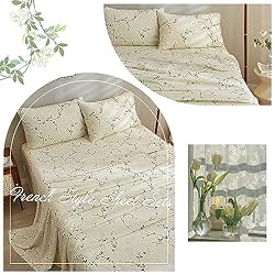 VClife Twin XL Sheet Set - 3 PC Floral Printed