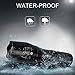 LED Tactical Flashlight, 900 Lumens XML T6 Portable Outdoor Water Resistant Handheld Torch with Adjustable Focus and 5 Light Modes, Rechargeable 18650 Lithium Ion Battery and Charger