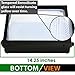 LED Wall-Pack Photo Cell Glass Lens- 60W 5000K Commercial Outdoor Light Fixture (Out-Door Dusk to Dawn Sensor Security Porch Lighting for Industrial Out-Side Photocell)