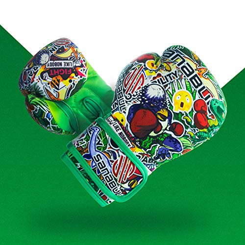 Sanabul Kids Boxing Kickboxing Training Gloves (4 oz, Dino Jungle