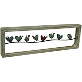 Deco 79 Metal Bird Home Wall Decor Wall Sculpture, Wall Art 35" x 4" x 11", White