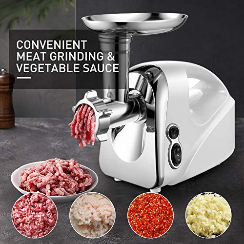 Electric Meat Grinder Sausage Stuffer Meat Mincer【1200W Max】with 3