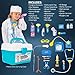 Joyful Premium Doctor Play Set with Lab Coat, Phone and 20 Pieces of Doctor Pretend Tools. Realistic, Safe & Fun Doctor Role Play Educational Toy to Develop Kids Imagination, Cognitive and Fine Skills