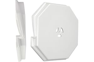 MINSN PTY Vinyl Siding Mounting Block, Qulity Plate 130110006001 Octagon Outdoor Light Block for 1/2 inch Lap Double and 4 inch Height Siding, Small White 1 Pack