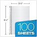TOPS Docket Classified Business Notebook, 8.5 x 5.5 Inches, Clear Plastic Cover, 20 Pound Paper, 100 Sheets, White (99711)
