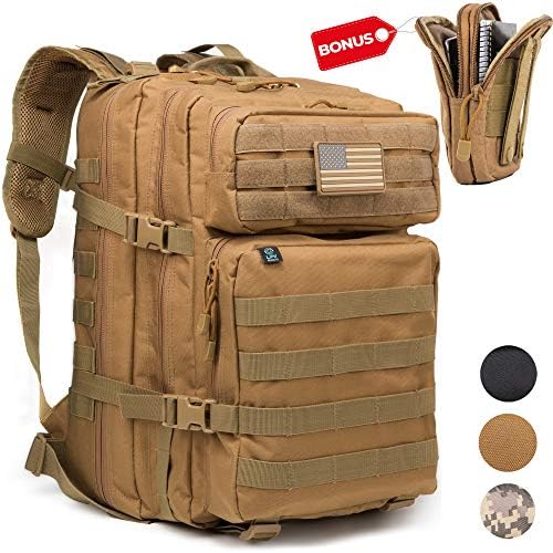 Military Tactical Backpack Army 3 Day Assault Pack Molle Bag Rucksack for Outdoor Hiking Trekking Hunting