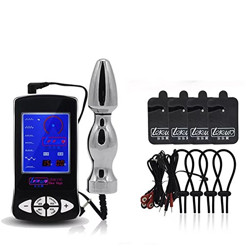 Electro shock plug electric shock body stick paste Massager medical themed adults Toys for men/female