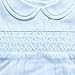 Petit Ami Baby Boys' Bubble with Smocking and Faggoting, Newborn, Blue