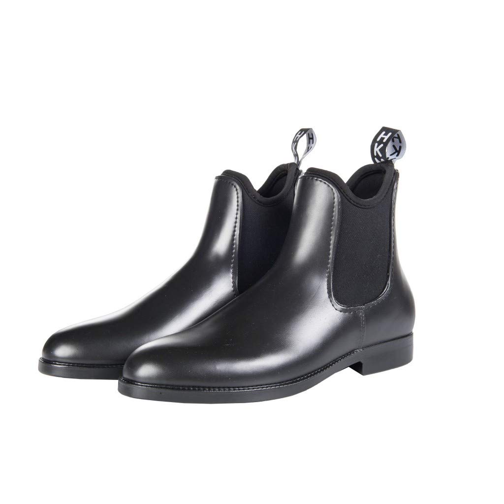 black wellington dress boots