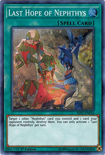 Yu-Gi-Oh! Singles - Last Hope of Nephthys - HISU-EN010 - Super Rare - 1st Edition - Hidden Summoners