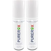 PUREROX disinfectant (4oz, 2pk) Eliminate viruses Norovirus, MRSA, Athlete Foot Fungus, Bacteria. Hospital Grade. Safe for Us