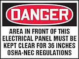 Accuform Signs LELC002VSP Safety Label, Legend