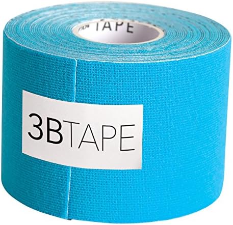 3B Scientific Blue Cotton Rayon Fiber Kinesiology Tape, 16' Length x 2 Width, Model: S-3BTBLN, Spoorting Goods Shop