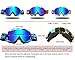 Basecamp Snow Skiing Snowboarding Goggles,Unisex Motocross Sports Snowmobile Snowboard Ski Goggles Anti Fog Dust UV, Dustproof Scratch-Resistant Bendable Windproof Eyewear Protective Glasses (Red)