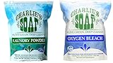 Charlie's Soap Hypoallergenic 100 load Laundry Powder Bundle With Charlie's Oxygen Bleach