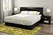 South Shore Step One Headboard, King 78-Inch, Pure Black