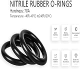Othmro Nitrile Rubber O-Rings 15mm OD 11mm ID 2mm Width Sealing Gaskets 50pc view 4