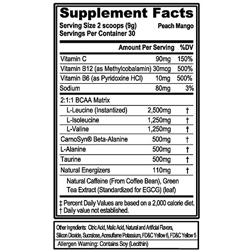 image for Evlution Nutrition BCAA Energy - High Performance Amino Acid Supplemen
