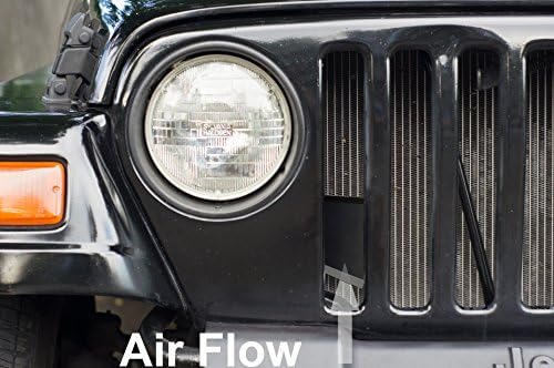 AVT Intake Scoop 1997-2006 Jeep Wrangler TJ 2.5/4.0 r + Horsepower/MPG Black