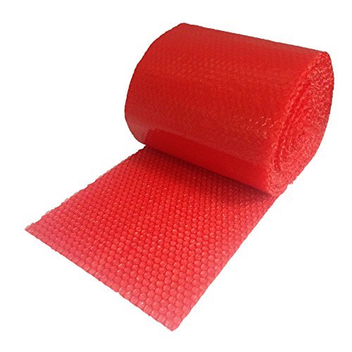 REALPACK® 1 x Roll - Antistatic Red Bubble Wrap Size : Wide 12" 300mm x 100m.