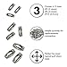 Ball Chain Connector Clasps 300 Pieces Number 3 Connectors Fits 2.4mm Beaded Ball Chain