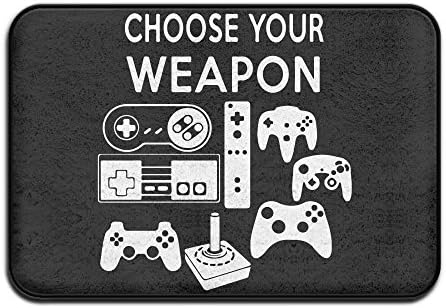 Choose Your Weapon Gaming Console Game Indoor Non-Slip Entrance Rug 23.6 X 15.7 Inches Unknown Binding