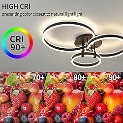 Modern LED Ceiling Light Black 110W Ultra Bright