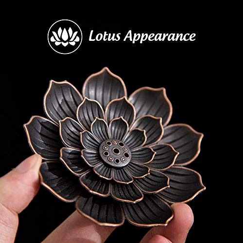 DomeStar Incense Sticks Holder, 3.5 Inch Incence Holder Brass Stick Incense Burner Insence Ash Catcher