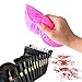 Makeup Brush Cleaning Mat, Esarora Makeup Brush Cleaner Set of 3 Mini Cosmetic Brush Cleaner Mat Portable Washing Tools (Pink)