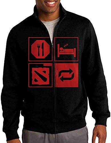 Eat Sleep Play Games Men's Sportswear Hoodie Jacket