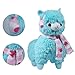 KSB 18'' Giant Blue Scarf And Earmuff Plush Alpaca,100% Plush Stuffed Animals Doll Toys,Best Birthday Gifts For The Children Kids