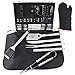 BBQ Griddle Spatula Tool Set, Ohuhu 31 PCS Heavy Duty Stainless Steel Grill Accessories Utensils Kit with Aluminium Case, Outdoor Grilling Tools with Barbecue Claws Apron Gloves Gifts for Men Dad