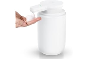 Automatic Foaming Soap Dispenser, Rechargeable Touchless Foam Hand Soap Dispenser for Bathroom, Soap Pump for Kitchen, Water-