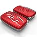 KMT ABS Smart Remote Key Fob Case Cover Protector Shell Fit Jaguar XE XJ XF F-TYPE F-SPACE (PACK OF 1 PC) (RED)