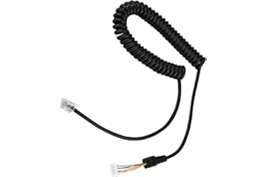 Hand Microphone Cable Replacement for YAESU MH-48A6J Car Radio Compatible with FT-7800 FT-8800 FT-8900 FT-7100M FT-2800M FT-8