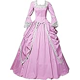 Jeufoin Womens Marie Antoinette Costume Dress Victorian Dresses Rococo Ball Gown 1800s Dress