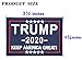 ELLEWIN Trump Tactical Morale Patch Keep America Great 2020 Hook and Loop Patch