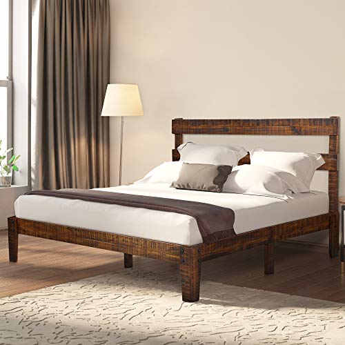 Best brown platform bed frame full