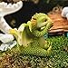 Top Collection Rex The Green Dragon - Mini Collectible Fantasy Figurine (Speak No Evil)