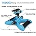 TOLOCO Garden Sprinkler,360° Automatic Rotating Portable Lawn Sprinkler, Outdoor Automatic Sprinkler for Lawn Irrigation System,Oscillating Rotary High Impact Sprinkler System,Water Up to 3600 Sq. Ft.