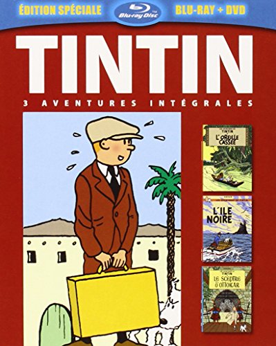 Tintin - 3 Aventures - Vol. 2 : L'ïle Noire + L'oreille Cassée + Le Sceptre D'ottokar+ Dvd