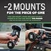 2-for-1 Magnetic Phone Holder for Car - 2-Pack, Mount Phone or GPS to Windshield or Air Vent, Extra-Strong Magnets, Fits iPhone X 8 7 6 5 Samsung Galaxy S8 S7 S6, LG V30 HTC One, Nokia Phones & More