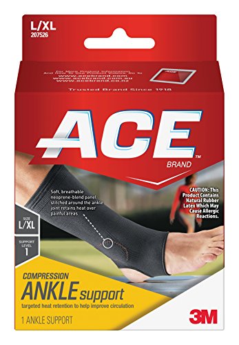 image for ACE Brand Compression Ankle Support, Large/Extra Large, America's Most