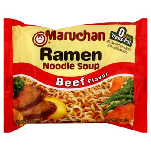 Maruchan BEEF FLAVOR Ramen Noodle Soup 3oz (6 pack)