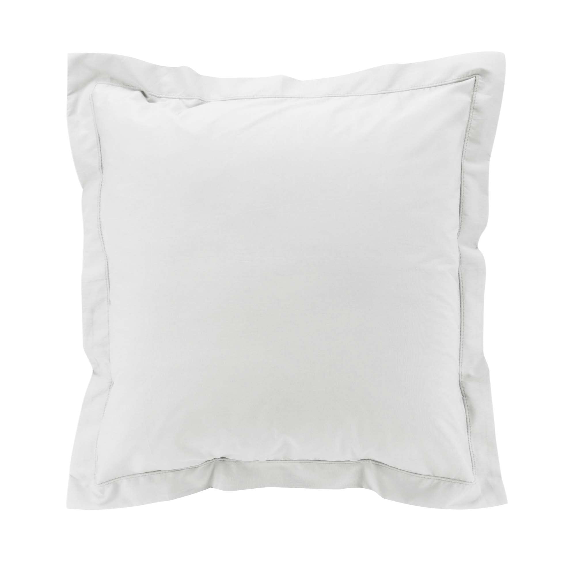 douceur d'intérieur, Percale Cotton Pillowcase 63 x 63 cm White