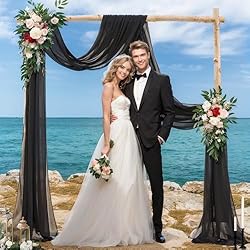 PARTISKY Wedding Arch Draping Fabric,1 Panel 18FT