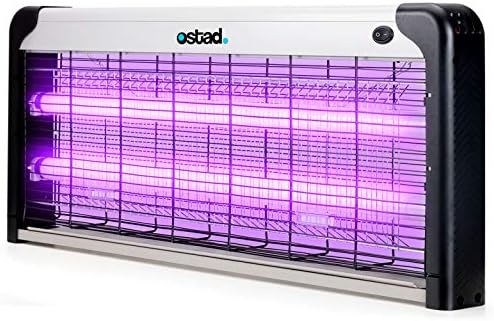 Commercial Electric Bug Zapper - Indoor & Covered Patio Insect Killer 2800V | Fruit Fly, Stink Bug, Ladybug, Moth, Wasp, Gnat and More | Electronic Trap Lamp | 1 Acre Coverage | Safe 40W Light Bulb