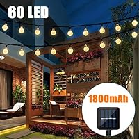 Binteng Solar String Lights Outdoor 36ft 60led Crystal Ball Outdoor Starry Lights Solar Powered String Lights Waterproof for Garden Home Landscape Holiday Decorations