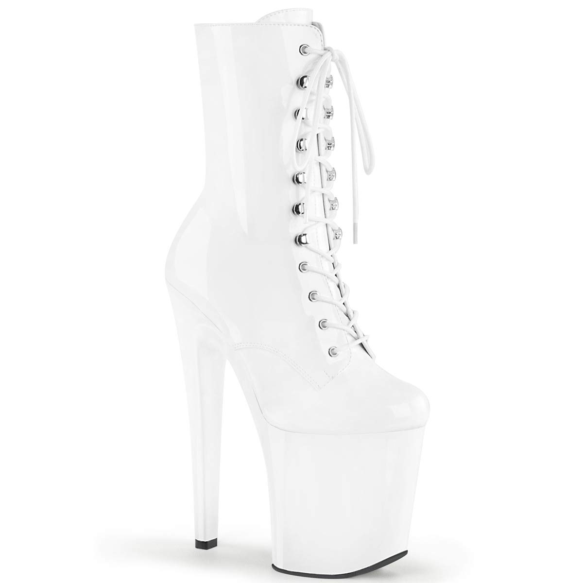 Pleaser XTREME-1020 Wht Pat/Wht