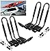 Car Rack & Carriers Universal 2 Pairs J- Shape Kayak Rack HD Kayak Carrier, Cary Canoe Boat. Surf Ski Roof Top Mounted on Car SUV Crossbar